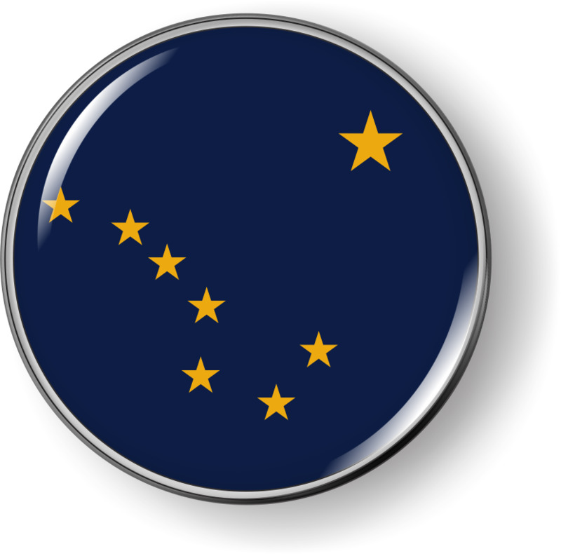 Alaska - State Flag Emblem Alaska - State Flag Emblem